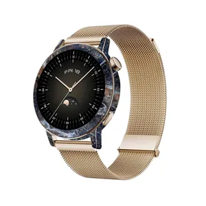 MAHOOT Earth-White-Marble Cover Sticker for Huawei Watch GT 3 42mm Smartwatch