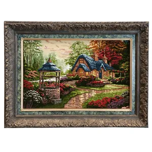 تابلو فرش دستباف مدل پس از باران کد 77