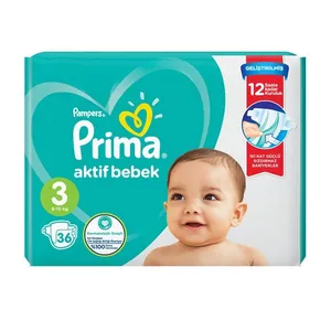 پوشک کودک پریما مدل akif bebek کد 3 بسته 34 عددی