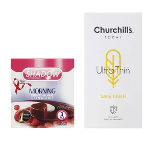 کاندوم چرچیلز مدل کاندوم چرچیلز مدل Safe Touch بسته 12 عددی به همراه کاندوم شادو مدل Morning بسته 3 عددی