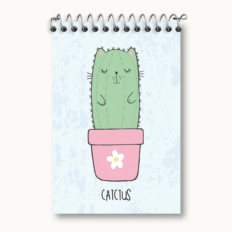 دفتر یادداشت 50 برگ خندالو مدل کاکتوس کد N783