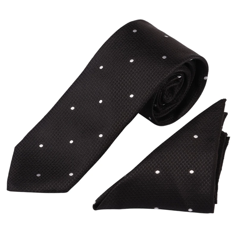 ست کراوات و دستمال جیب مردانه نسن مدل T267