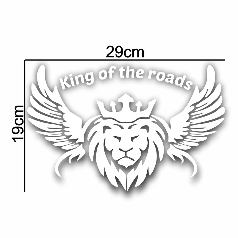 برچسب بدنه خودرو ماتریسیو طرح شیر King of the roads کد M95