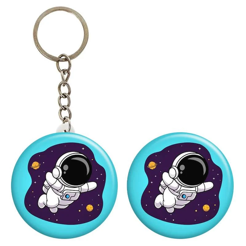 پیکسل گالری باجو طرح آدم فضایی و فضانورد کد 50 به همراه جاکلیدی