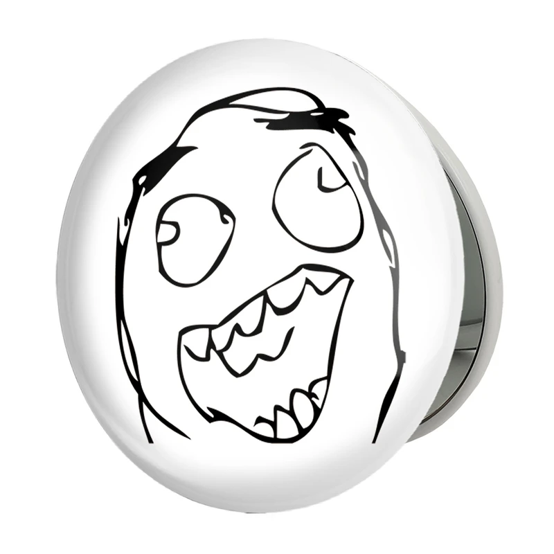 آینه جیبی خندالو طرح ترول مدل تاشو کد 5899 