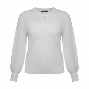 پلیور یقه گرد زنانه مدل gh.20