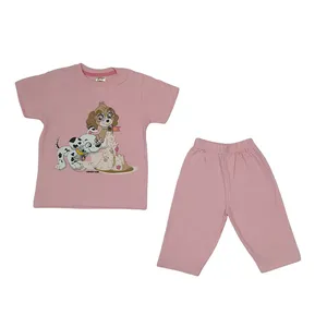 ست تی شرت و شلوارک دخترانه مدل سگهای نگهبان کد 11