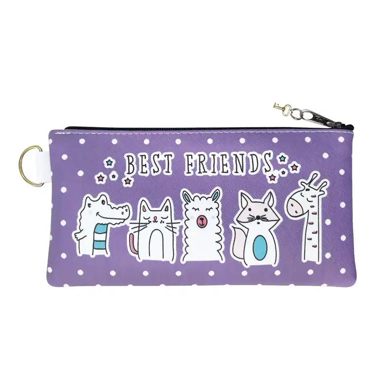 کیف لوازم آرایش زنانه طرح حیوانات مدل flat-10