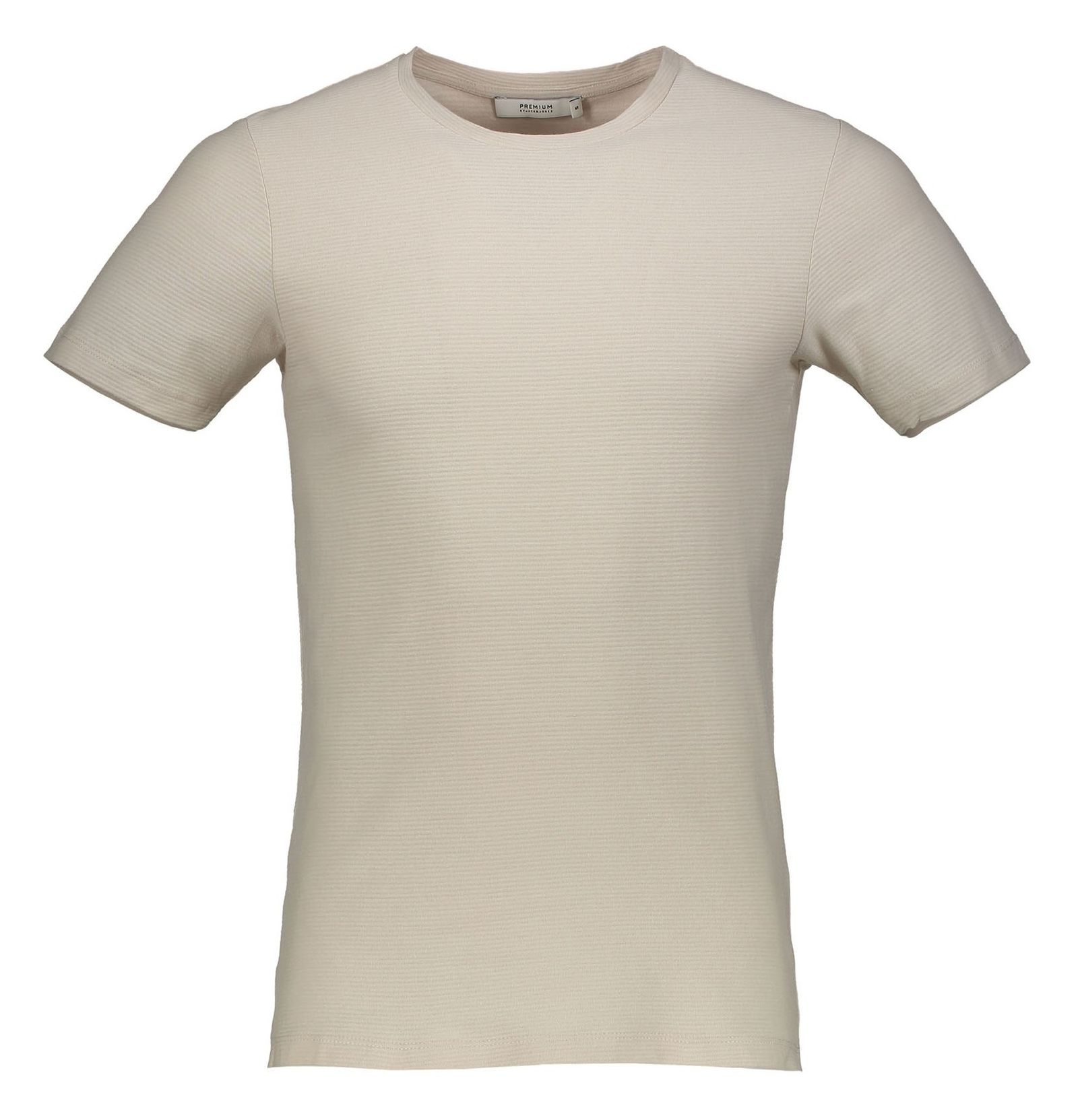 تی شرت نخی یقه گرد مردانه - جک اند جونز - کرم - 1