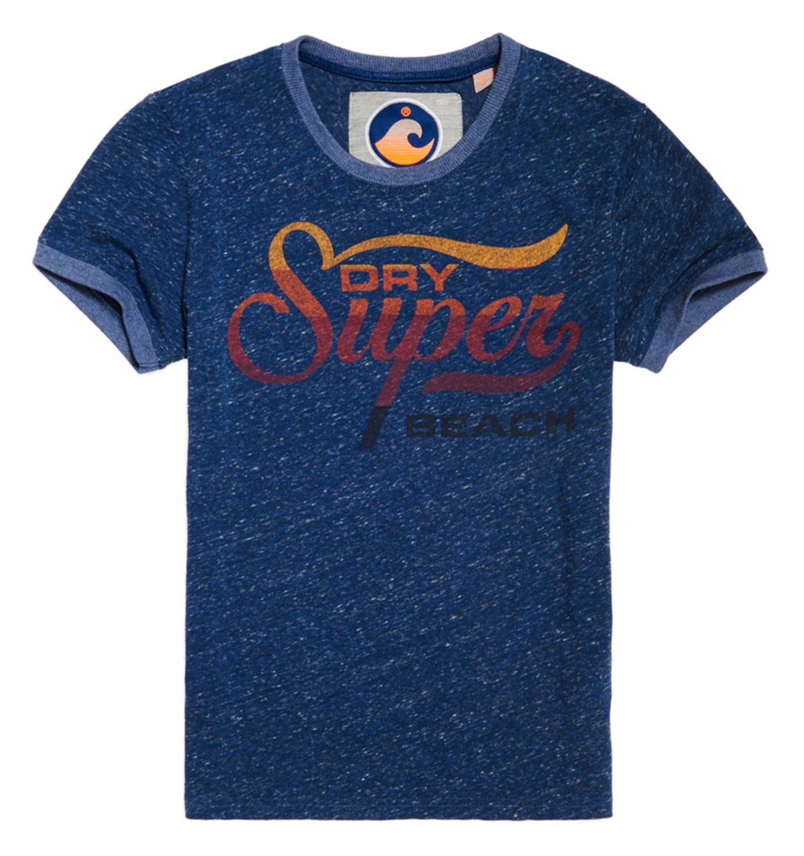 تی شرت نخی مردانه SUPER 77 SWIM RINGER - سوپردرای - آبي تيره ملانژ - 5