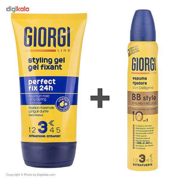 ژل حالت دهنده مو جیورجی مدل Perfect Fix 24h به همراه موس حالت دهنده مو ژل حالت دهنده مو جیورجی مدل Perfect Fix 24h به همراه موس حالت دهنده مو
