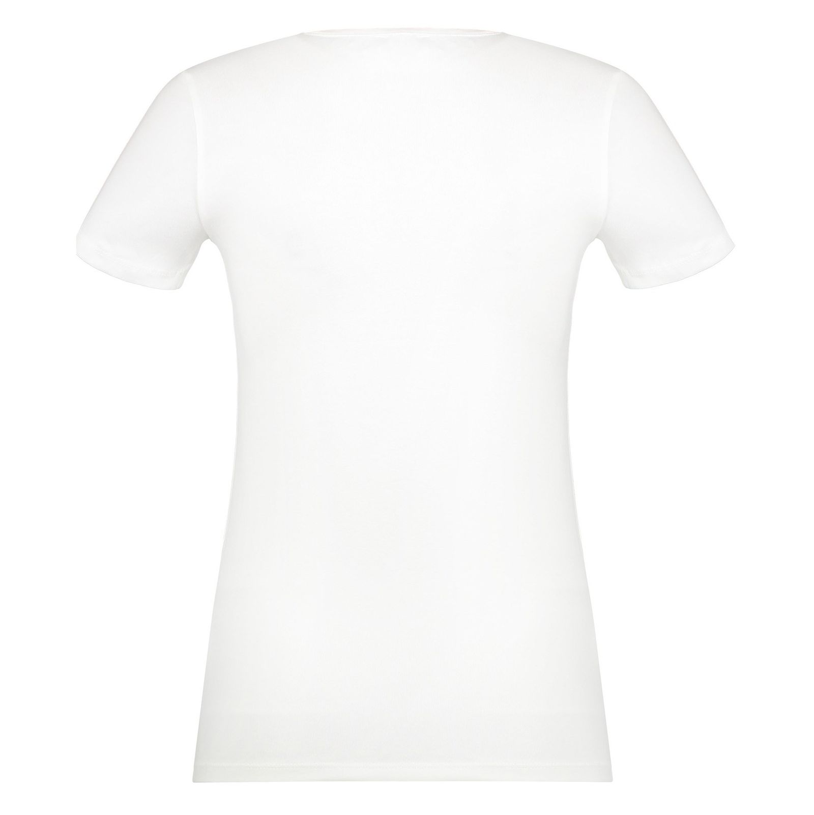 تی شرت نخی یقه گرد زنانه - ال سی وایکیکی - سفيد - 3