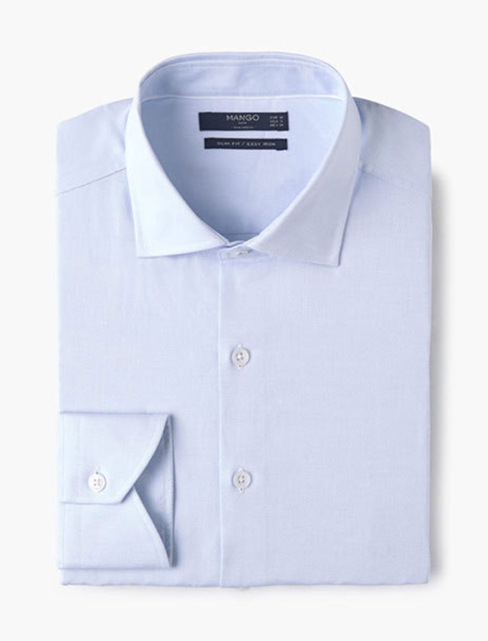 پیراهن رسمی مردانه - مانگو - آبي روشن - 8