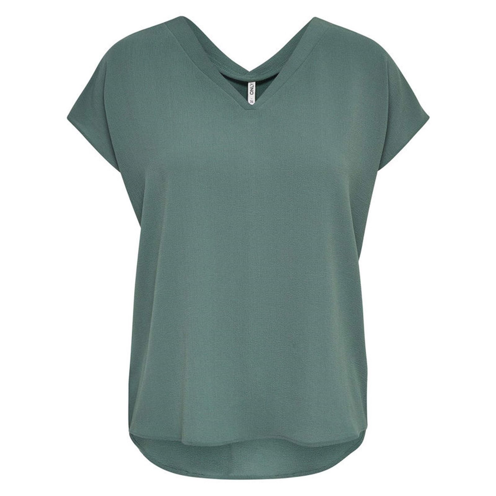 تی شرت یقه هفت زنانه - اونلی - سبز آبي - 2