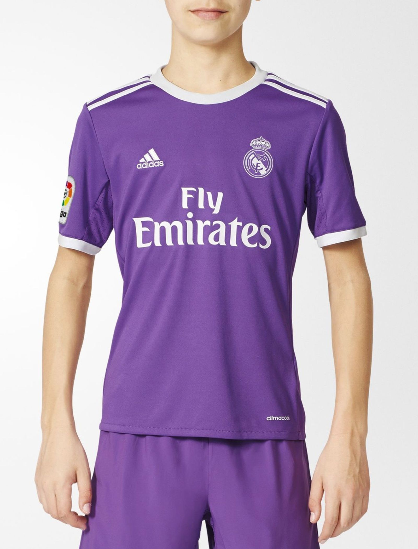 تی شرت ورزشی آستین کوتاه پسرانه Real Madrid Away Replica - آدیداس - بنفش - 3