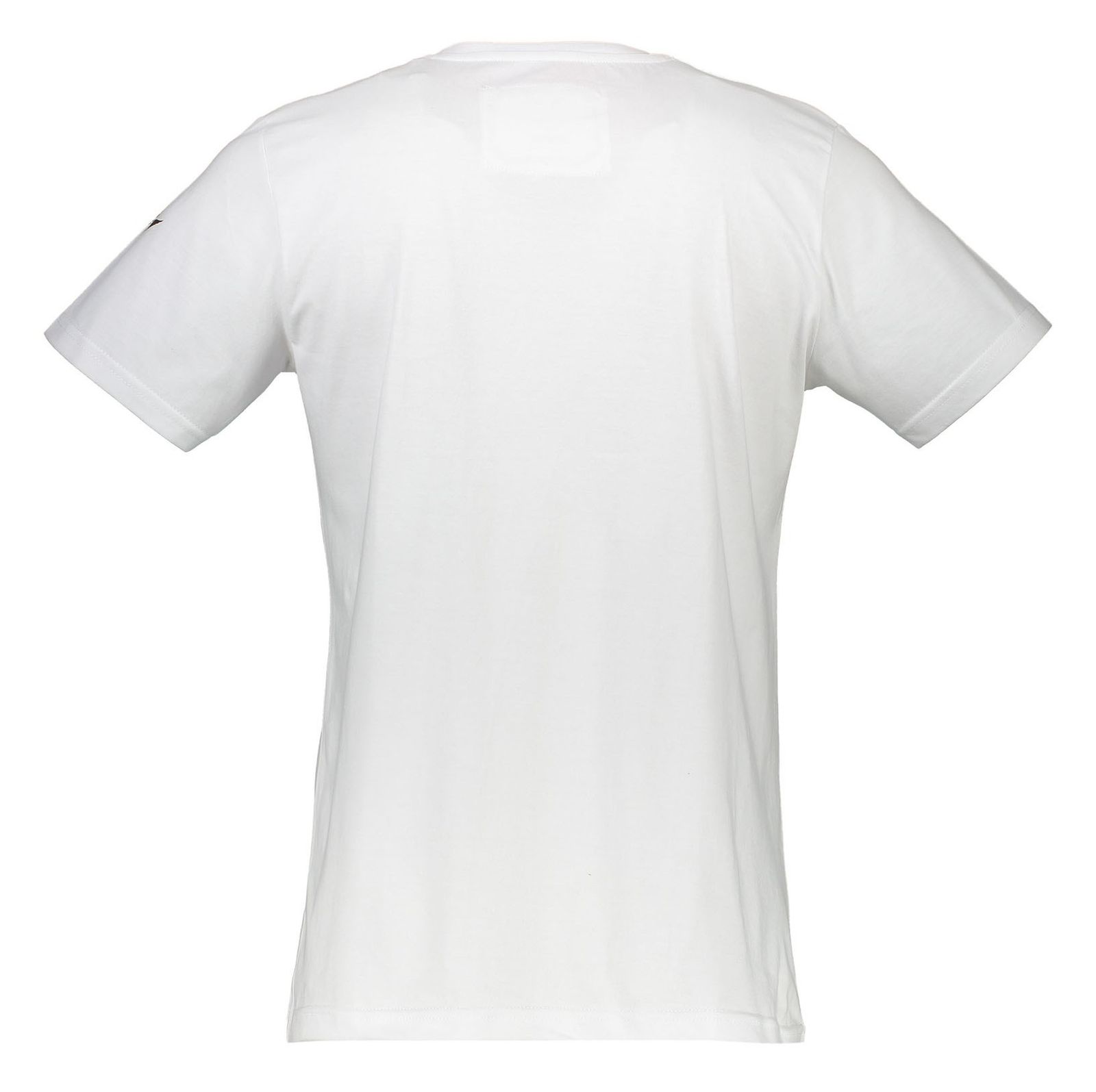 تی شرت نخی یقه گرد مردانه - تچر - سفيد  - 3