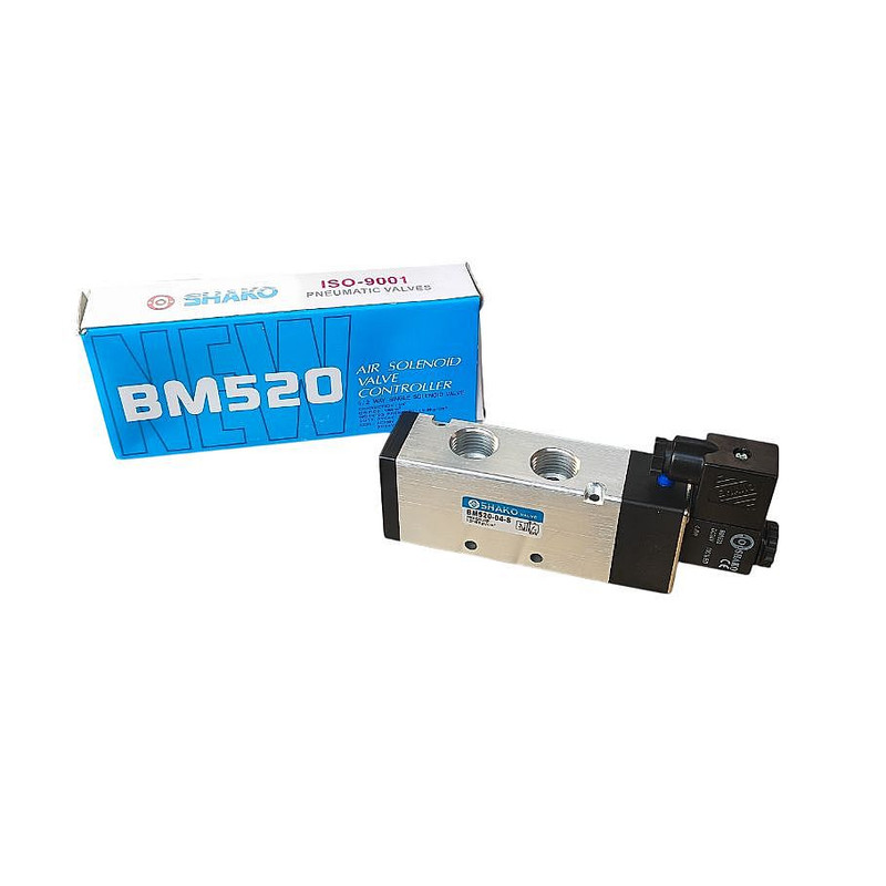 شیر برقی پنوماتیک بادی شاکو مدل BM520-04-S 5-2 1/2inch 24V شیر برقی پنوماتیک بادی شاکو مدل BM520-04-S 5-2 1/2inch 24V