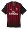 تی شرت ورزشی آستین کوتاه مردانه AC Milan Home Replica - آدیداس
