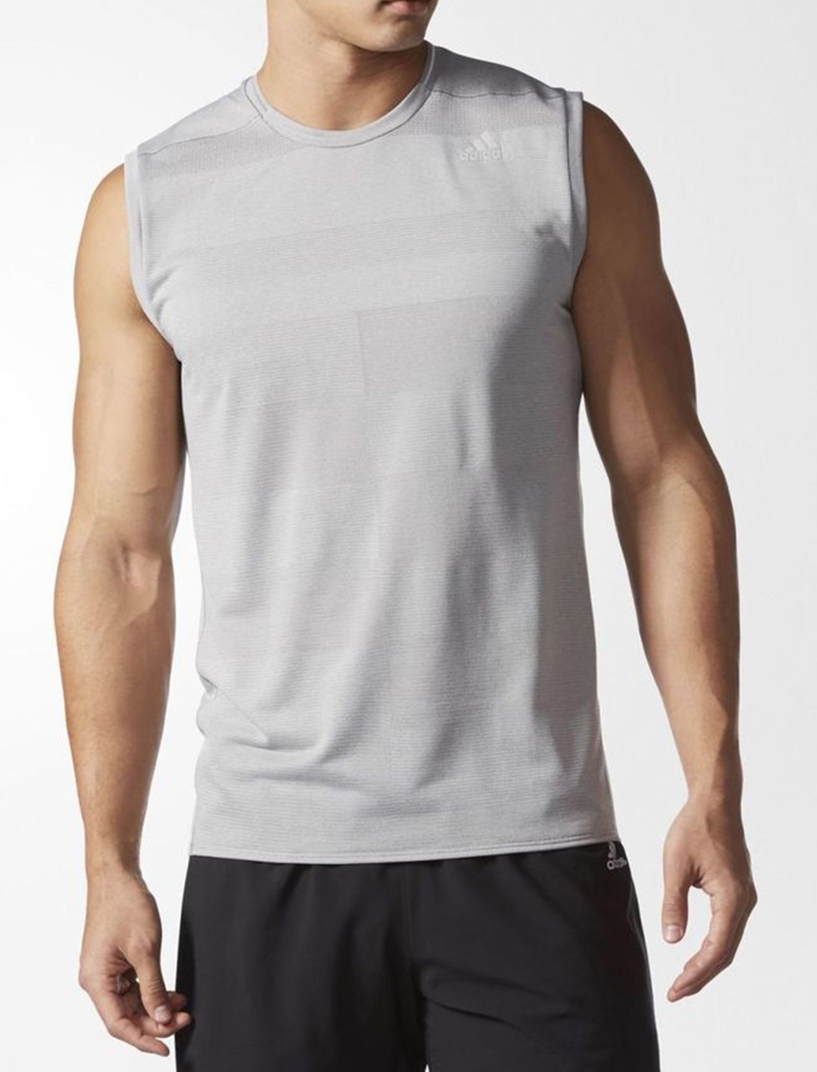 تی شرت ورزشی یقه گرد مردانه SUPERNOVA - آدیداس - طوسي - 4