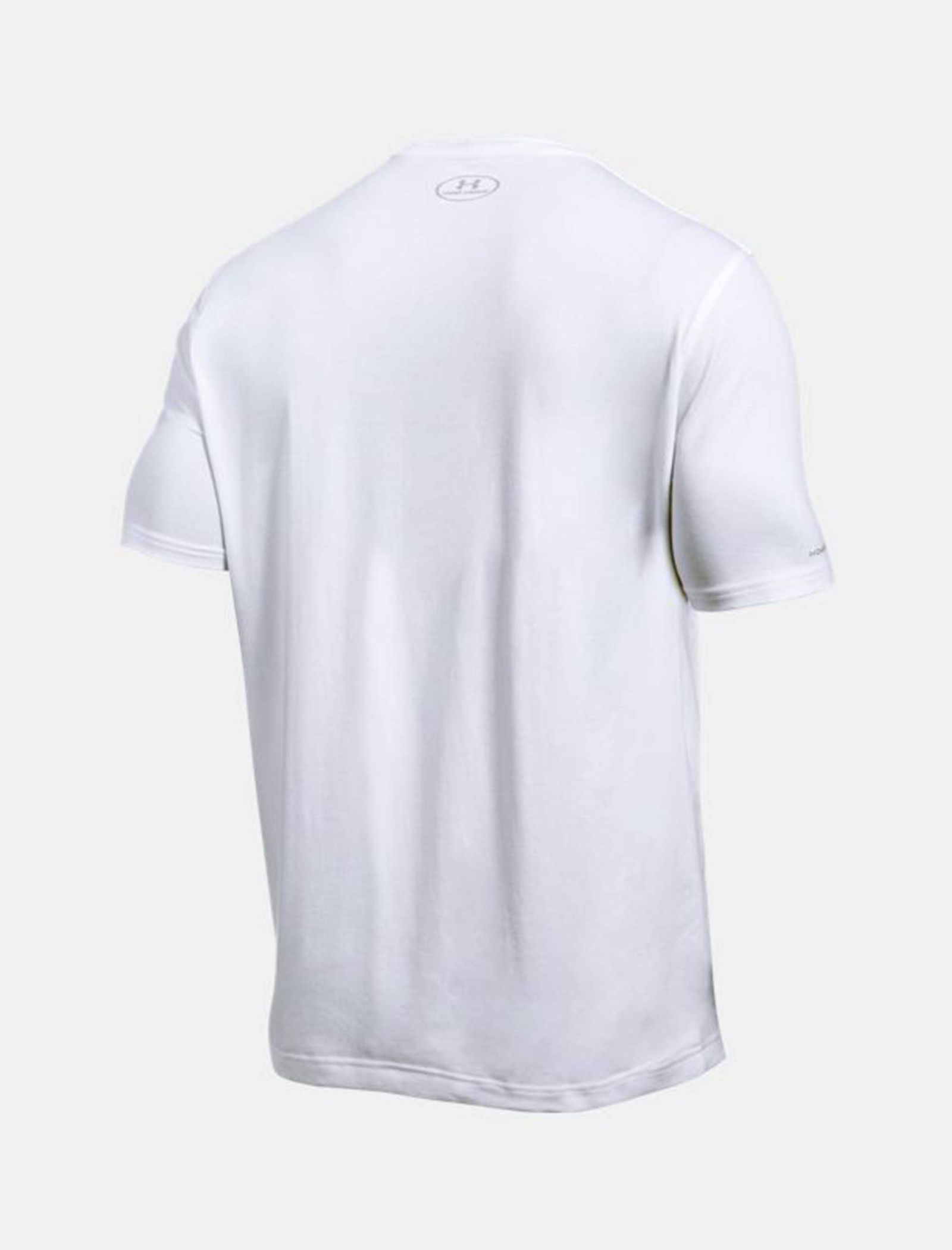 تی شرت نخی یقه گرد مردانه - آندر آرمور - طوسي روشن و سفيد - 3