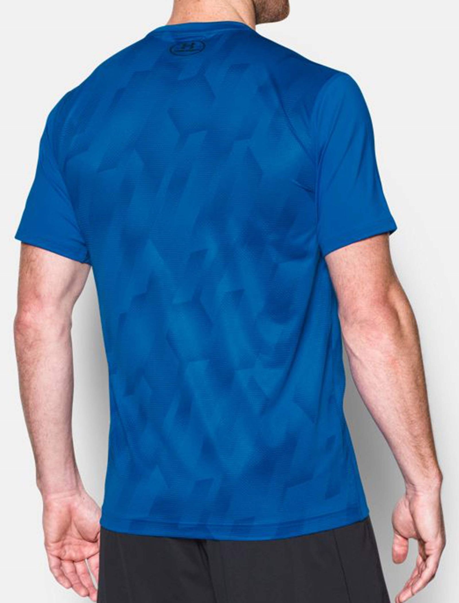 تی شرت ورزشی یقه گرد مردانه - آندر آرمور - آبي - 5