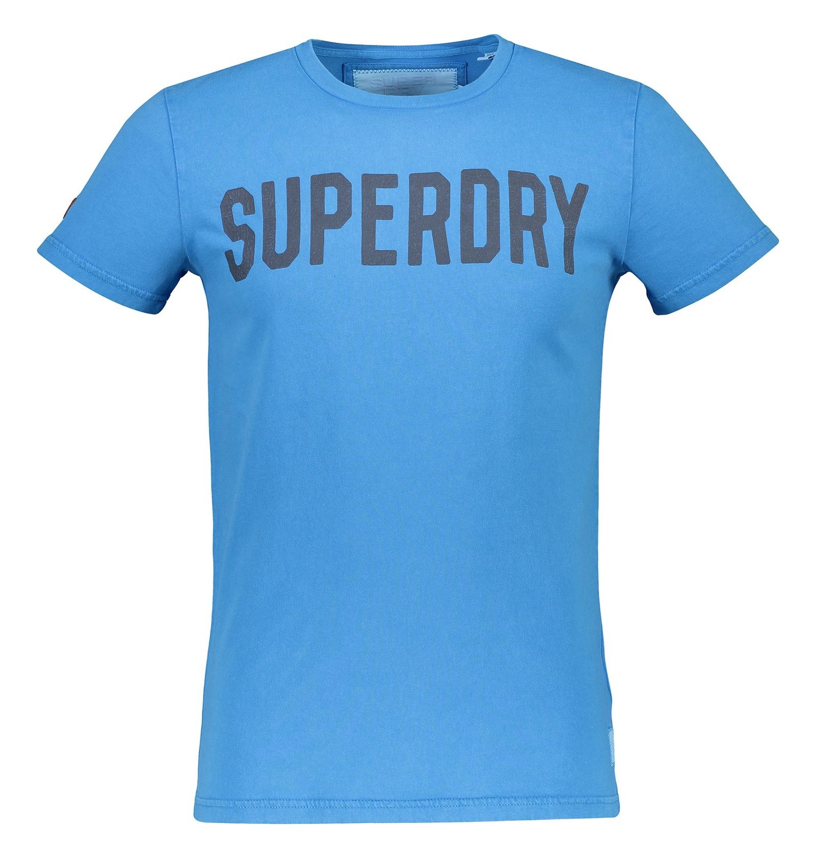تی شرت نخی یقه گرد مردانه - سوپردرای - آبي   - 1