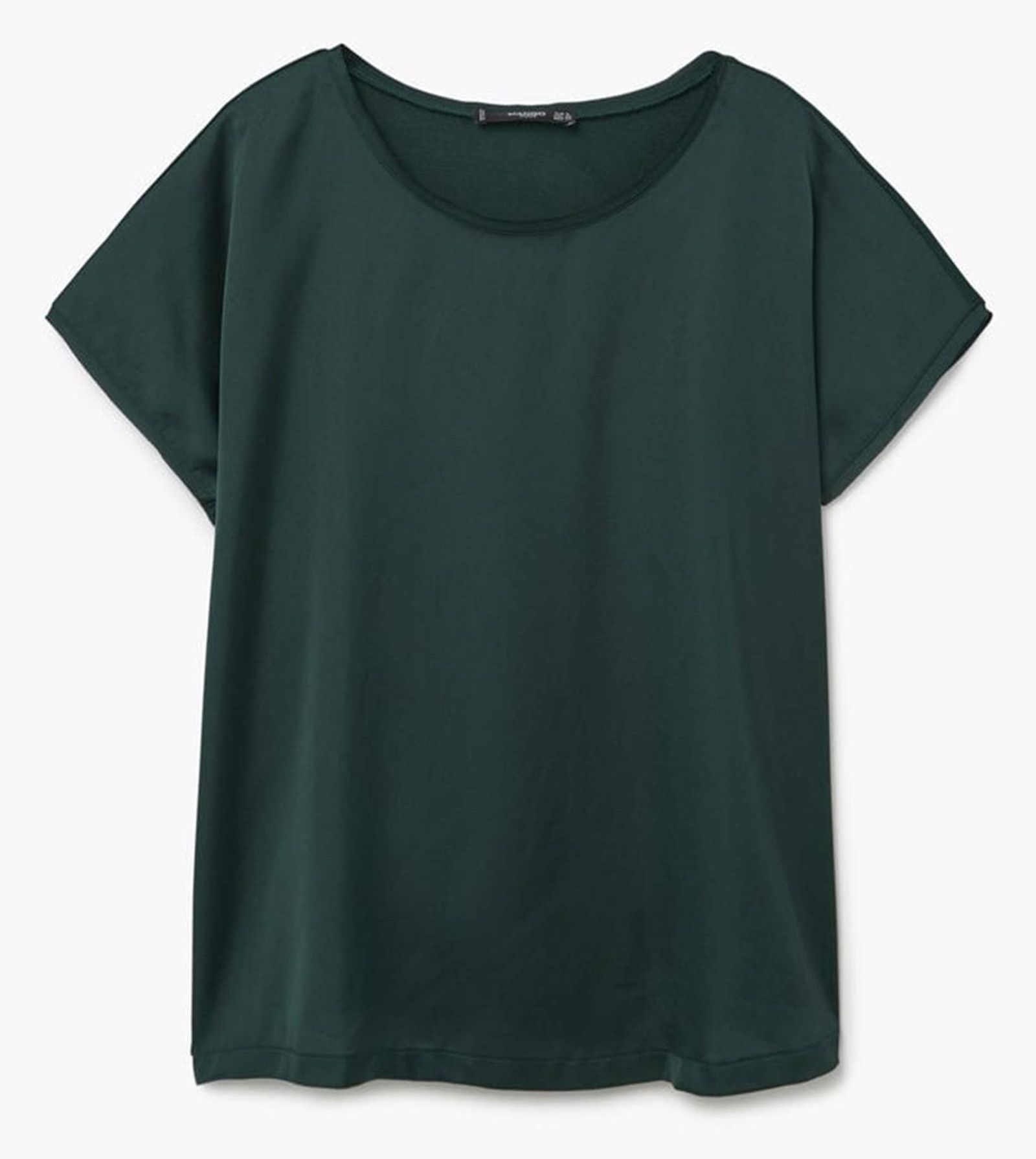 تی شرت ویسکوز یقه گرد زنانه - مانگو - سبز  - 1