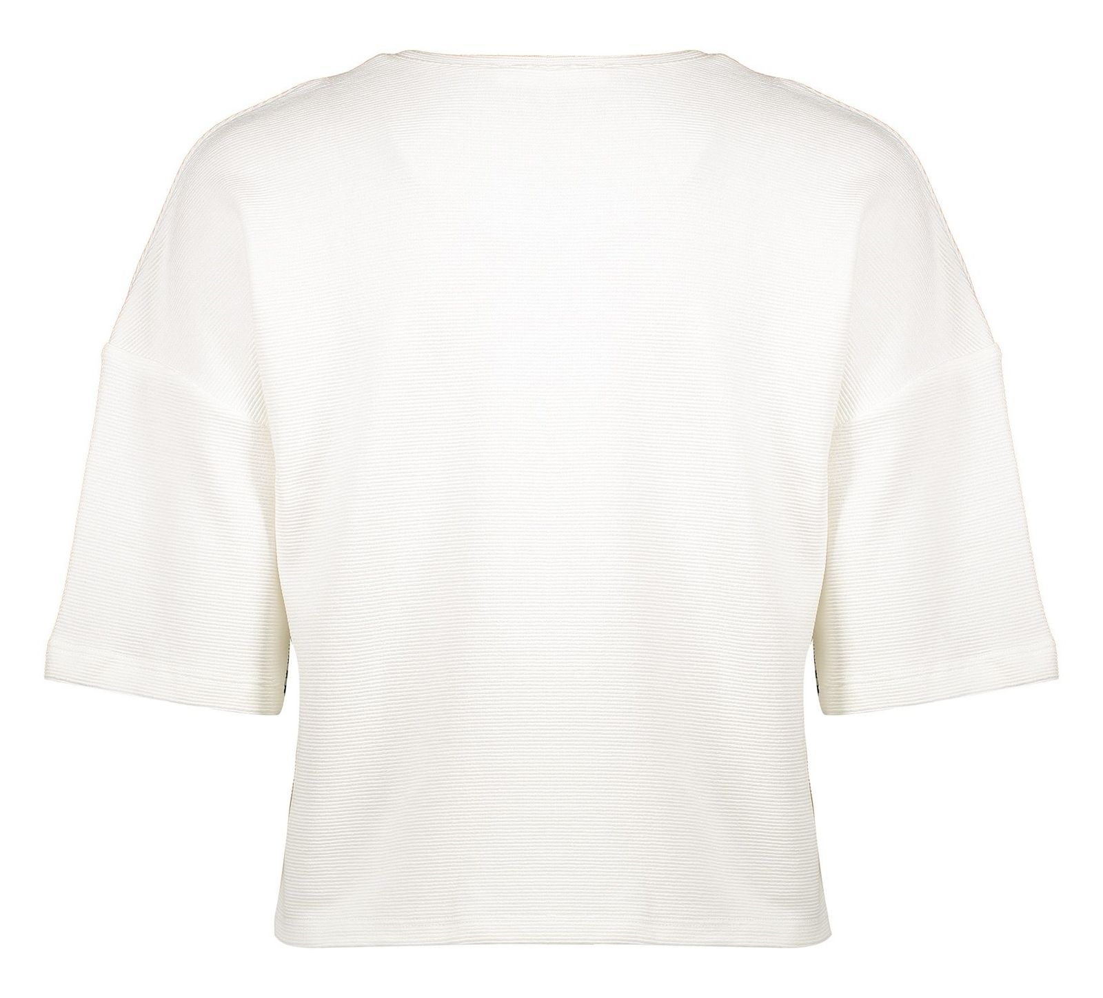 تی شرت ویسکوز یقه گرد زنانه - مانگو - شيري - 3