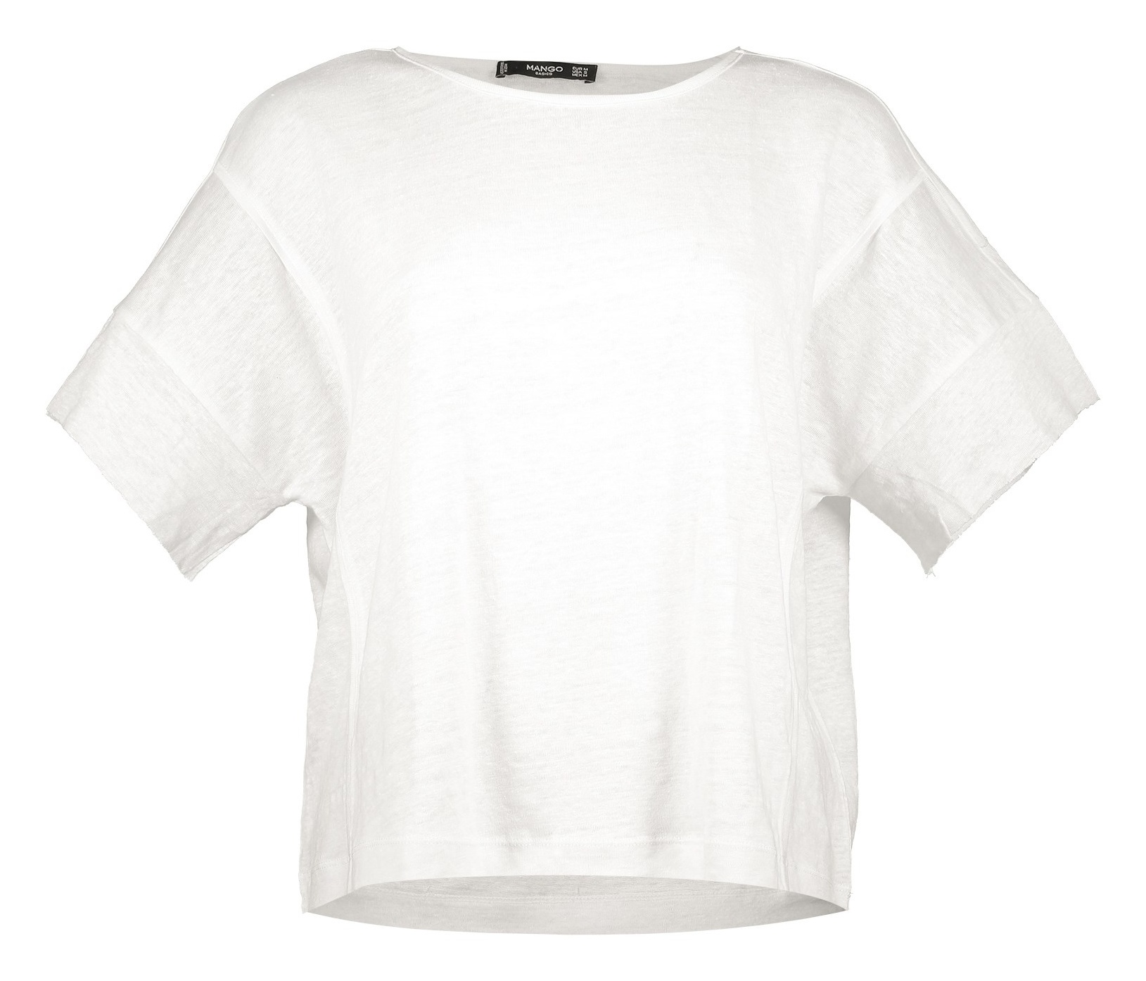 تی شرت یقه گرد زنانه - مانگو - سفيد - 2
