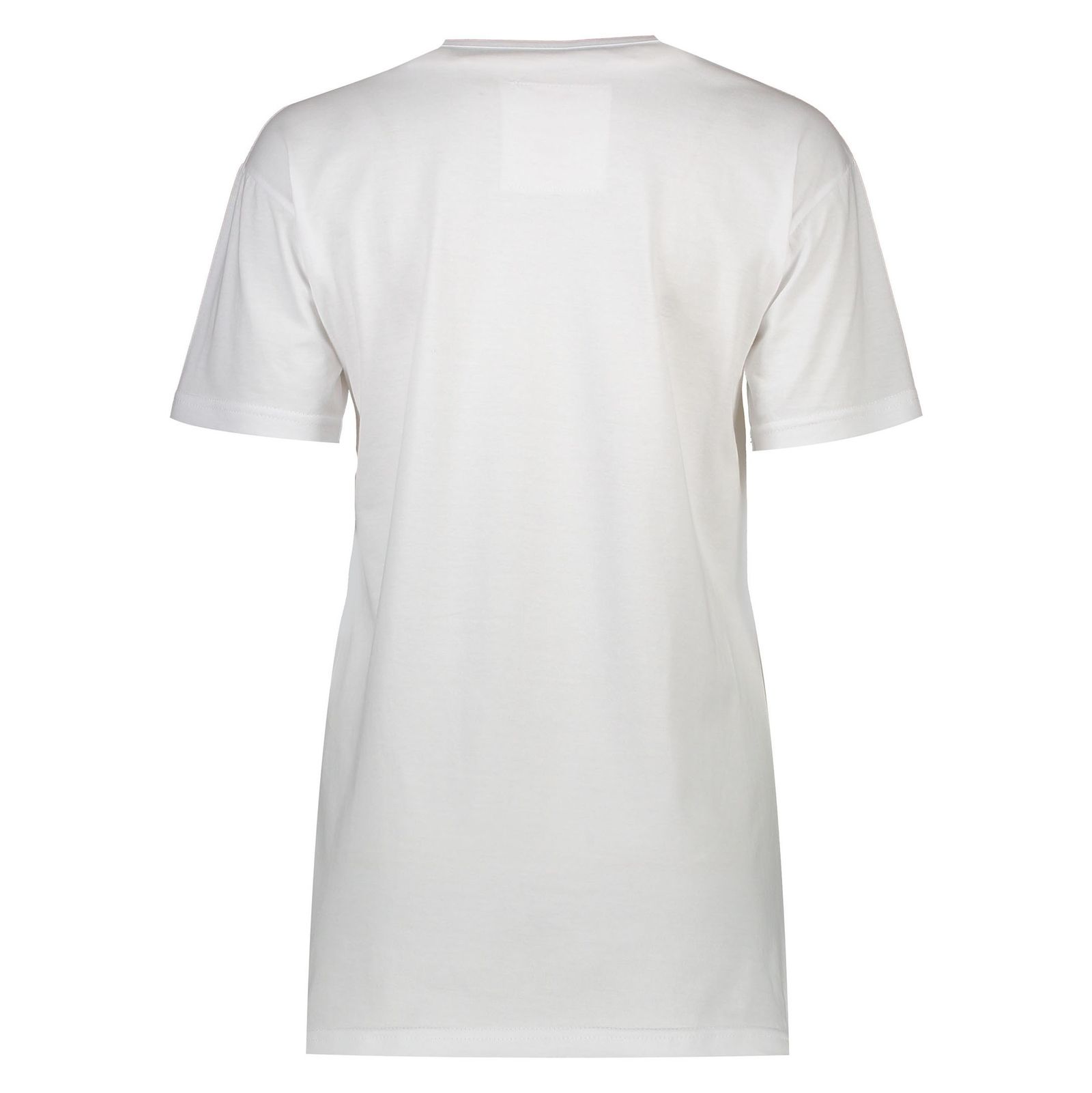 تی شرت نخی یقه گرد زنانه - تچر - سفيد - 3