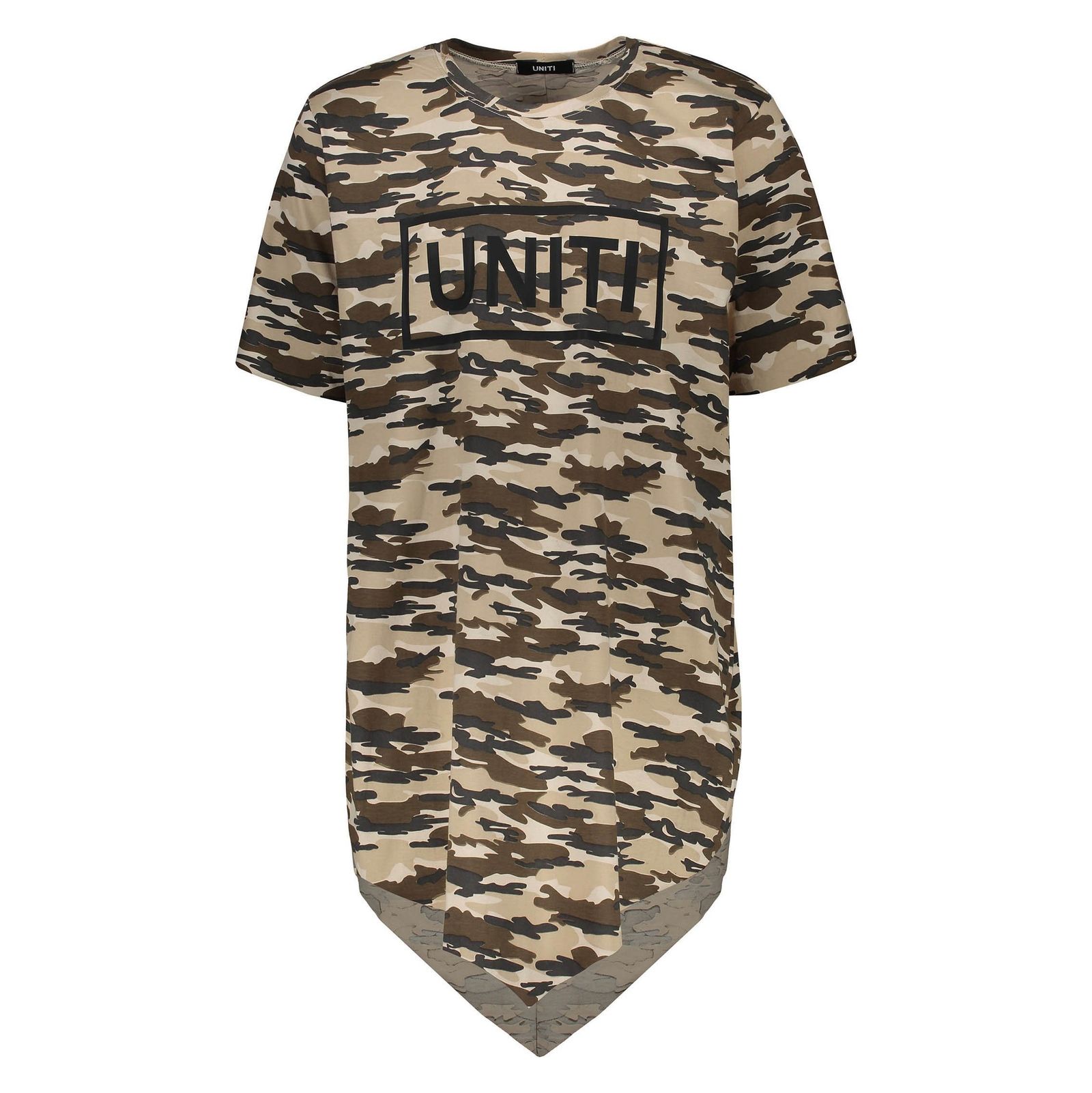 تی شرت نخی یقه گرد مردانه Army - یونیتی - کرم - 1