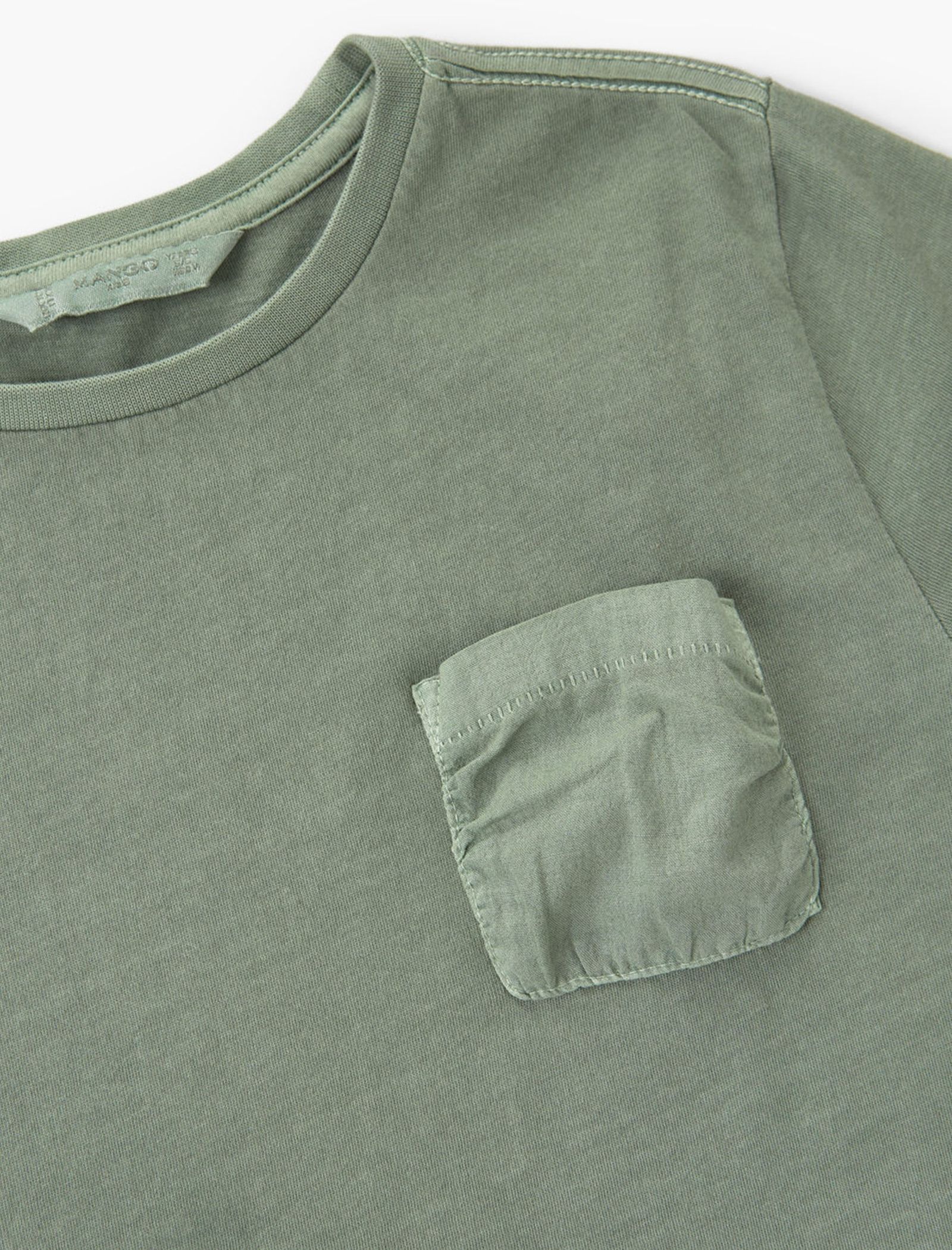 تی شرت نخی پسرانه - مانگو - سبز - 5