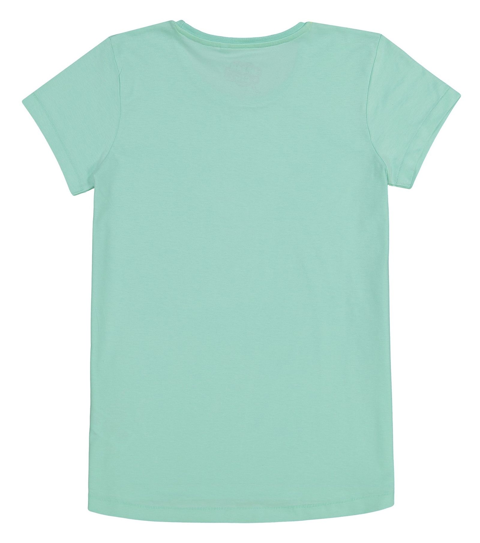 تی شرت و شلوارک راحتی نخی دخترانه - بلوزو - سبز آبي و طوسي - 4