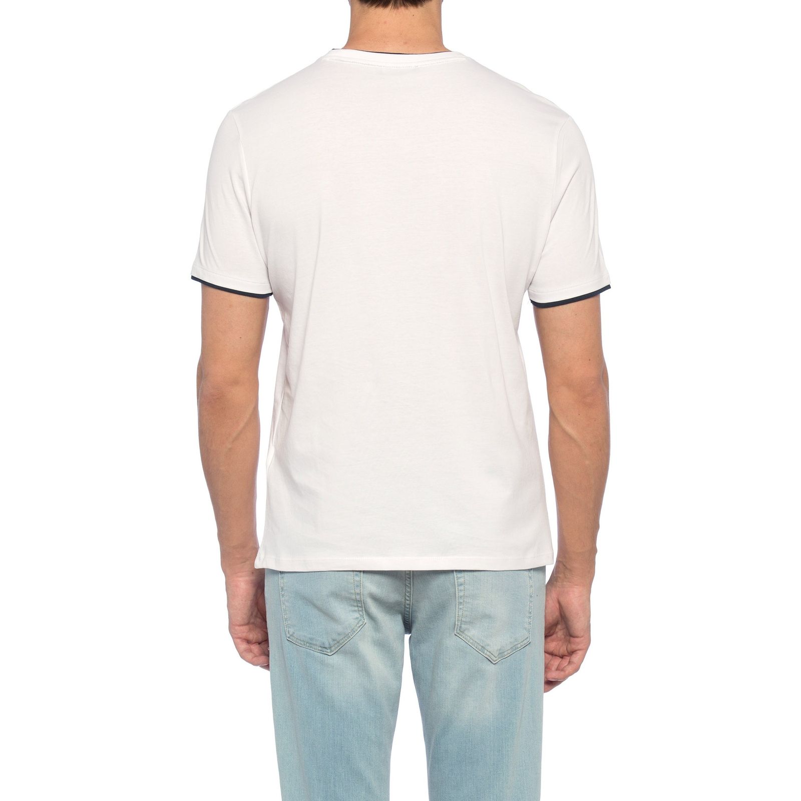 تی شرت نخی یقه گرد مردانه - ال سی وایکیکی - سفيد - 7