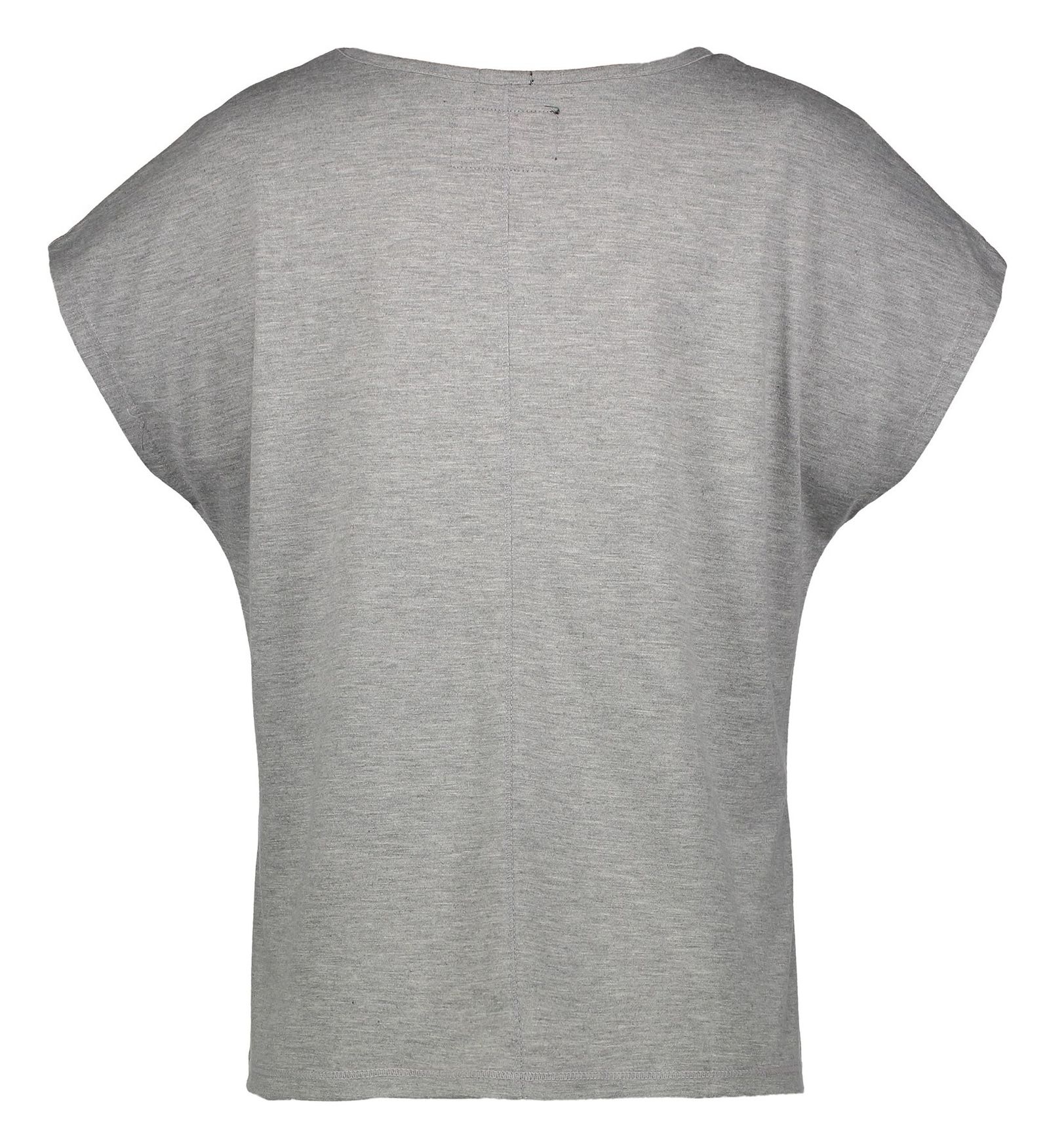 تی شرت یقه گرد زنانه Boxy Text - سوپردرای - طوسي روشن - 3