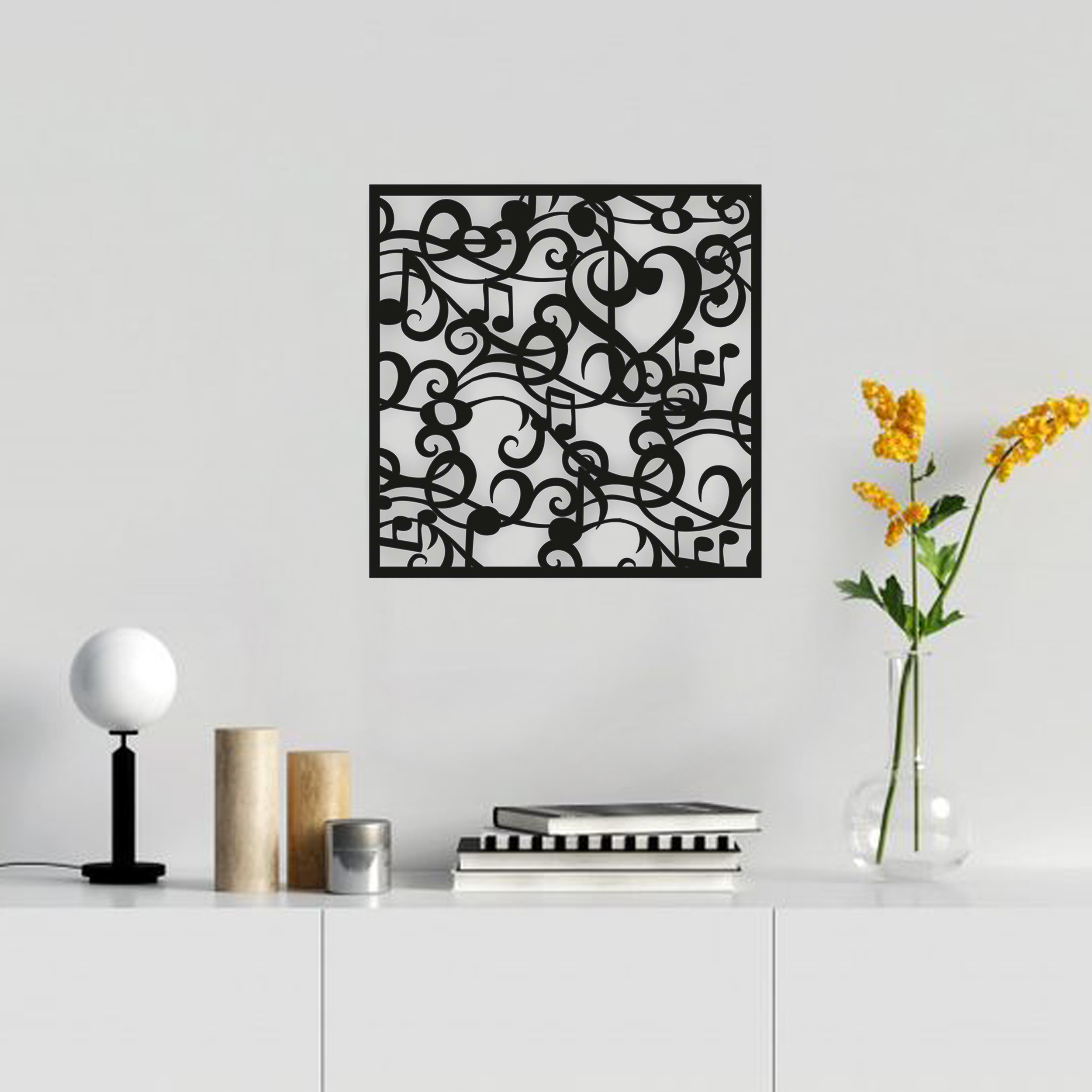 دیوارکوب طرح نت موسیقی مدل art1022