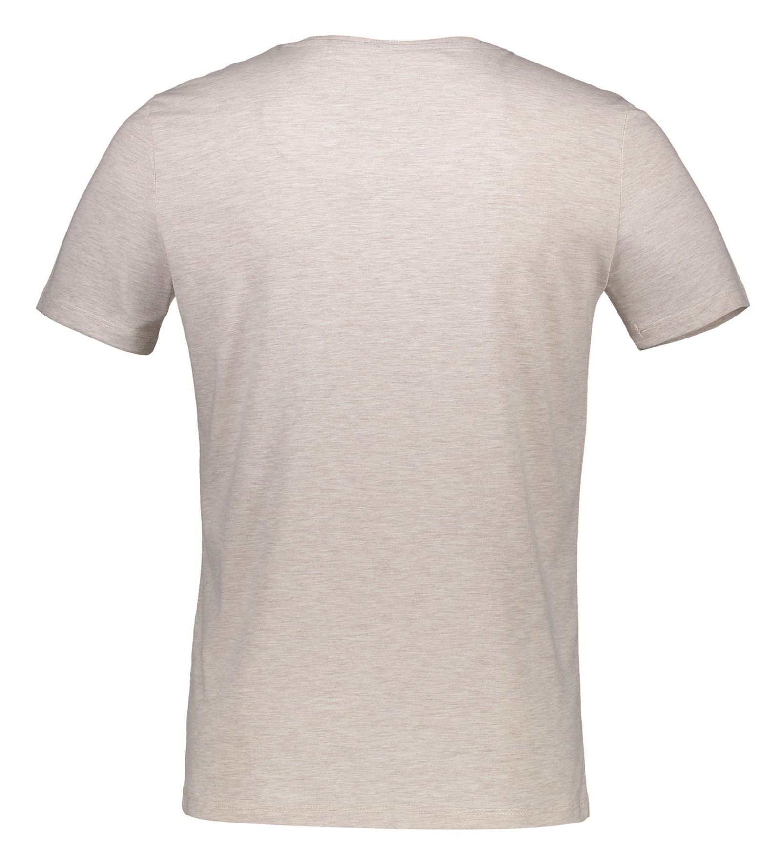 تی شرت نخی یقه گرد مردانه - دفکتو - بژ - 6