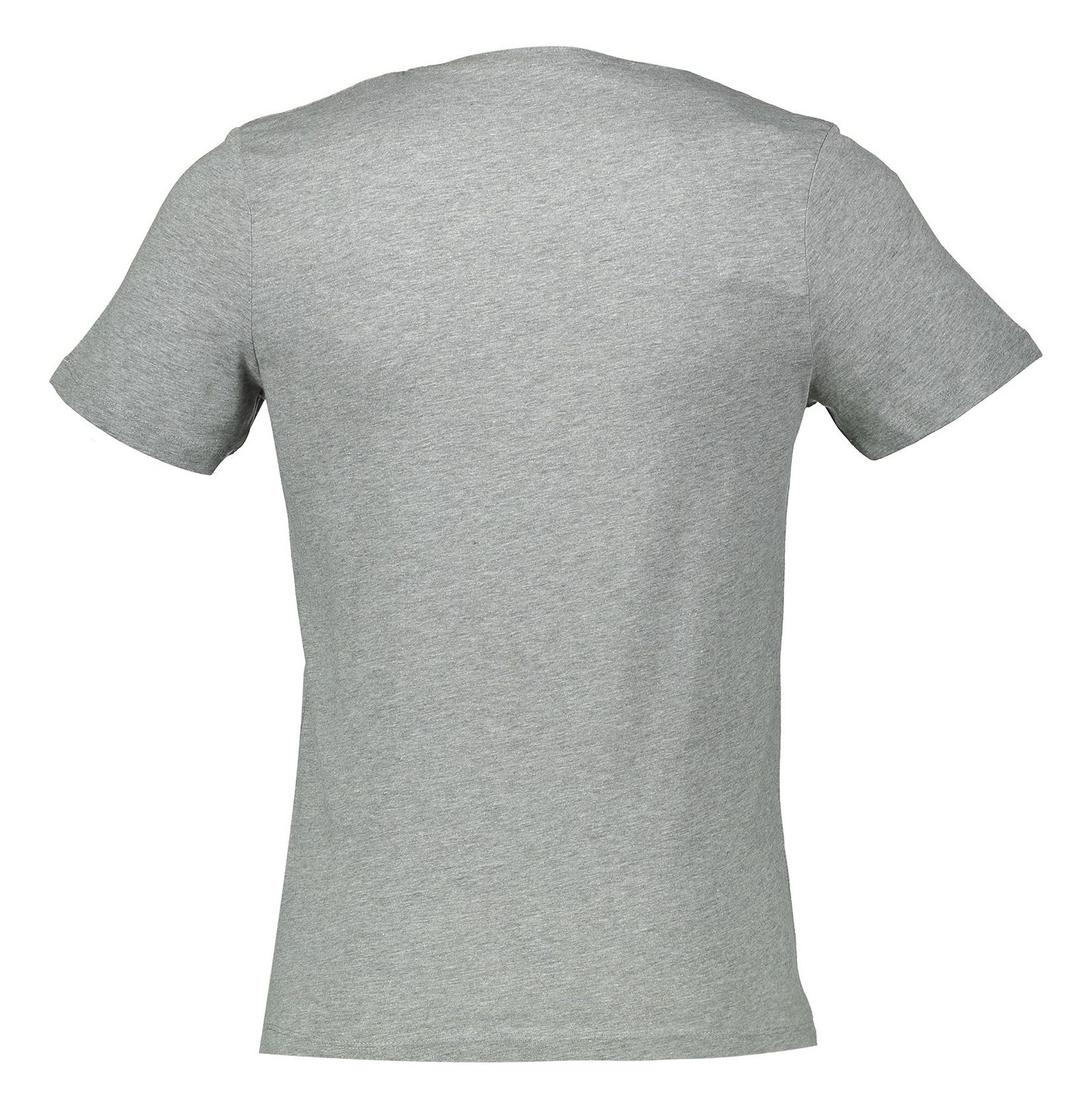 تی شرت نخی یقه گرد مردانه - سلکتد - طوسي - 3