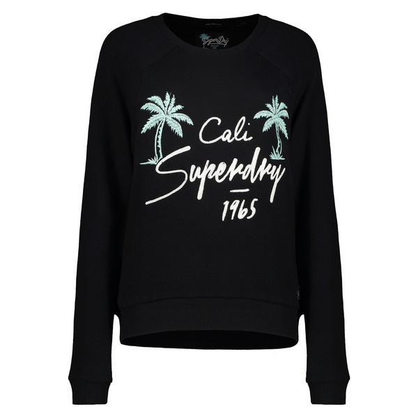 سویشرت نخی جلو بسته زنانه APPLIQUE RAGLAN CREW - سوپردرای