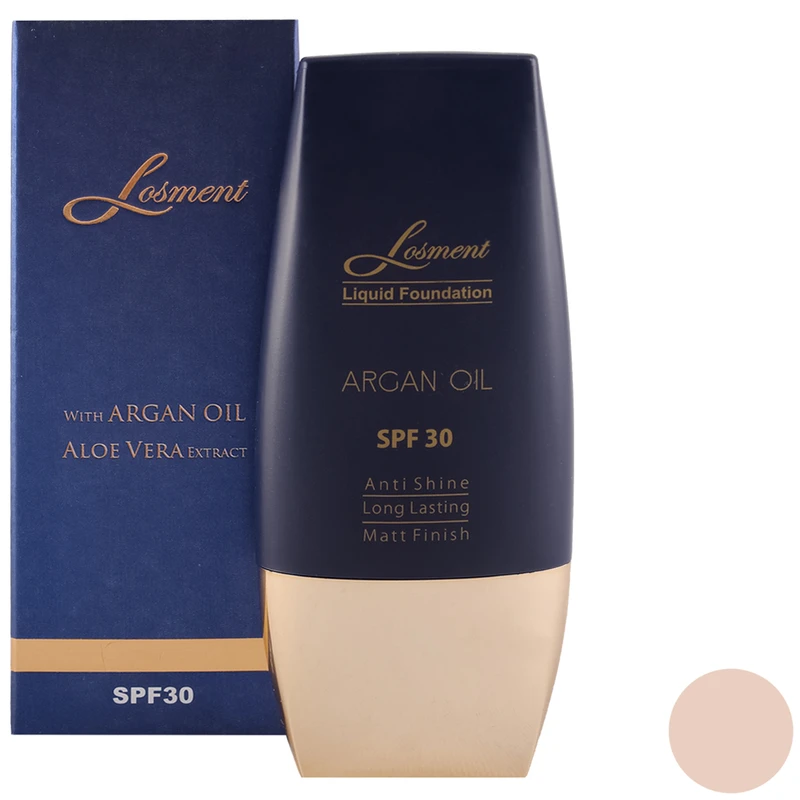 کرم پودر لوسمنت SPF30 حاوی روغن آرگان و آلوئه ورا شماره L221 حجم 30 میلی لیتر