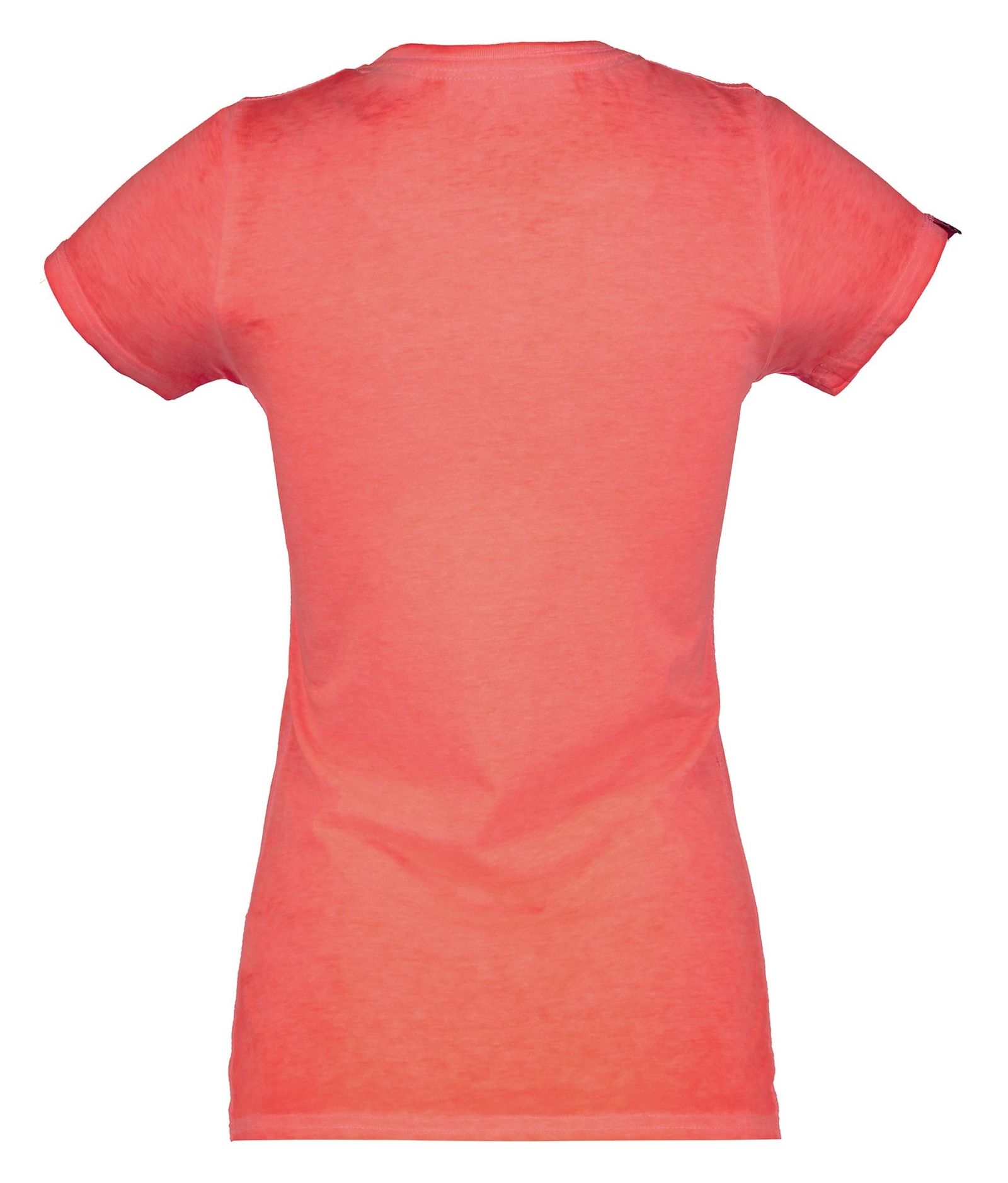 تی شرت نخی یقه گرد زنانه - سوپردرای - نارنجي   - 3