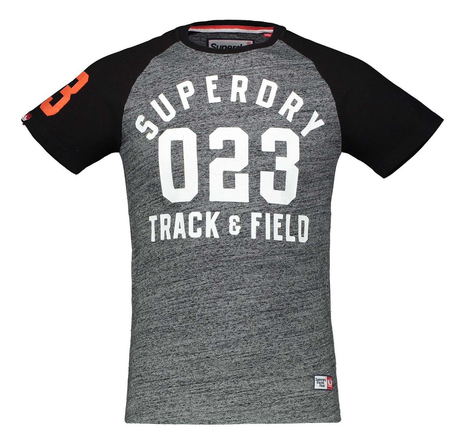 تی شرت نخی آستین کوتاه مردانه Track & Field - سوپردرای - طوسي و مشکي - 1