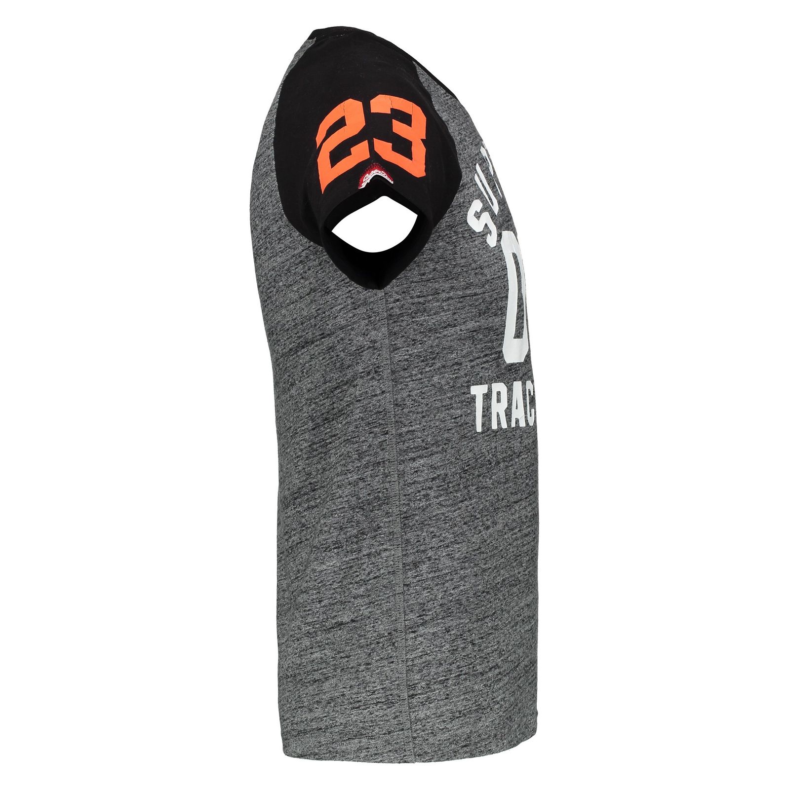 تی شرت نخی آستین کوتاه مردانه Track & Field - سوپردرای - طوسي و مشکي - 5