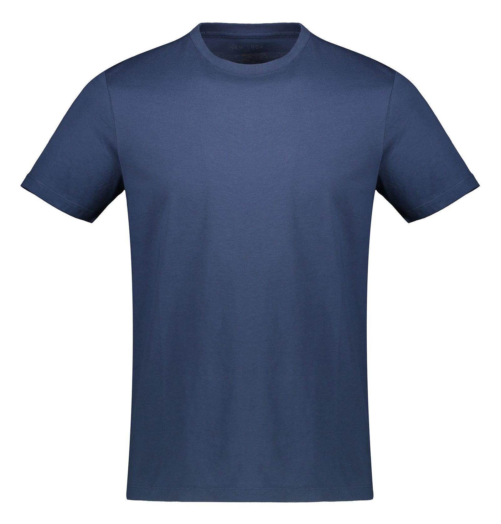 تی شرت نخی یقه گرد مردانه - نیو لوک - سرمه اي - 1