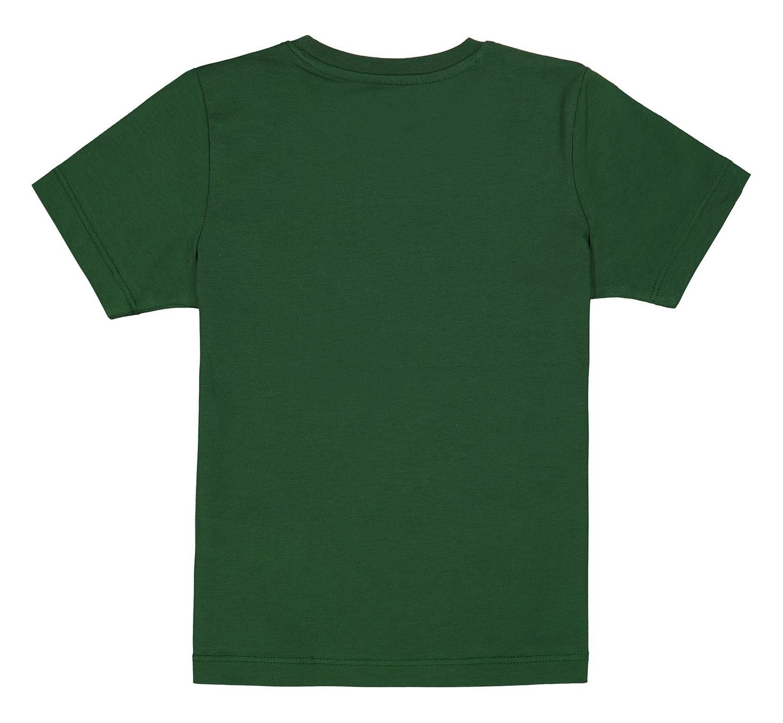 تی شرت نخی یقه گرد پسرانه - دفکتو - سبز - 3