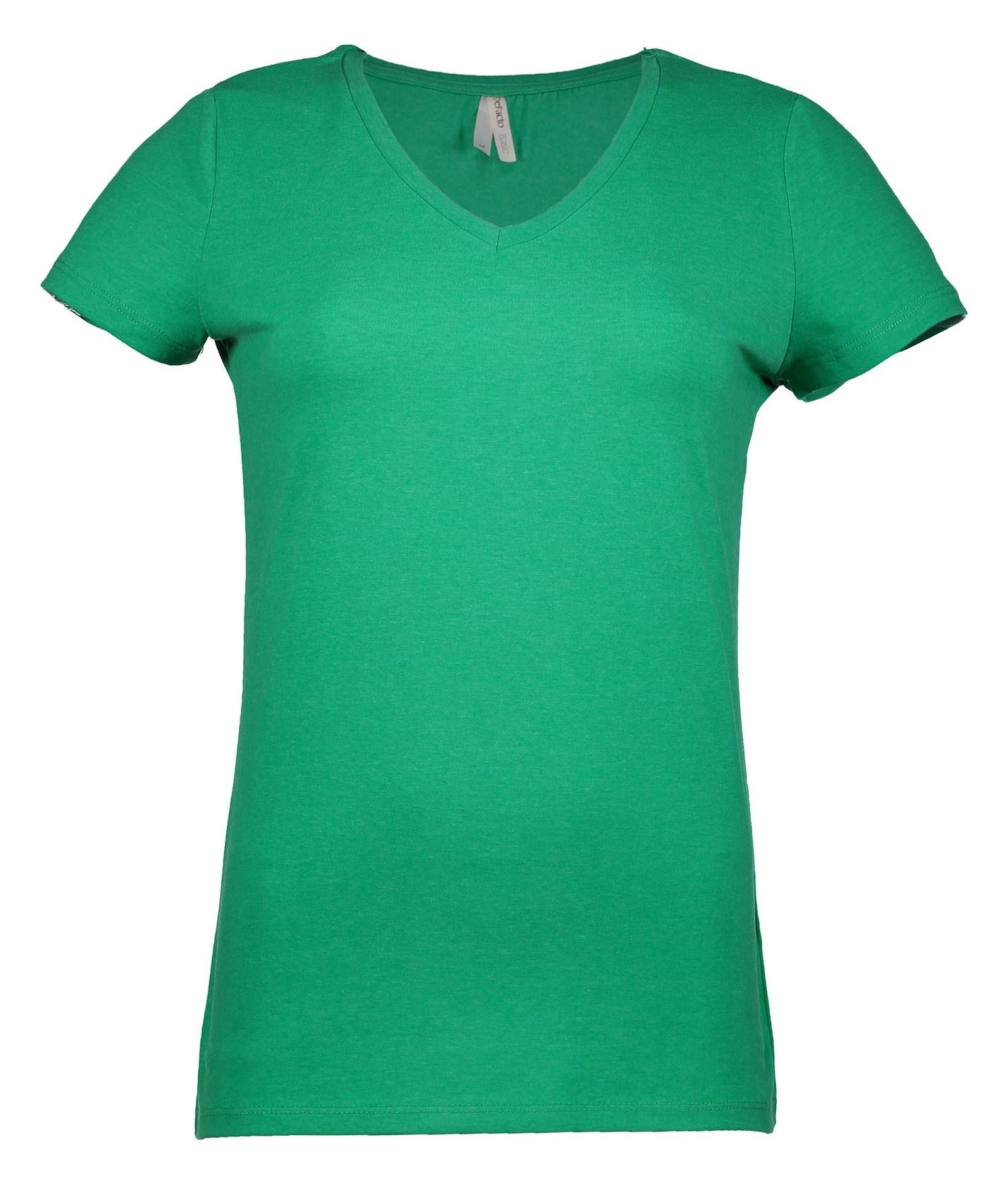تی شرت یقه گرد زنانه - دفکتو - سبز - 4
