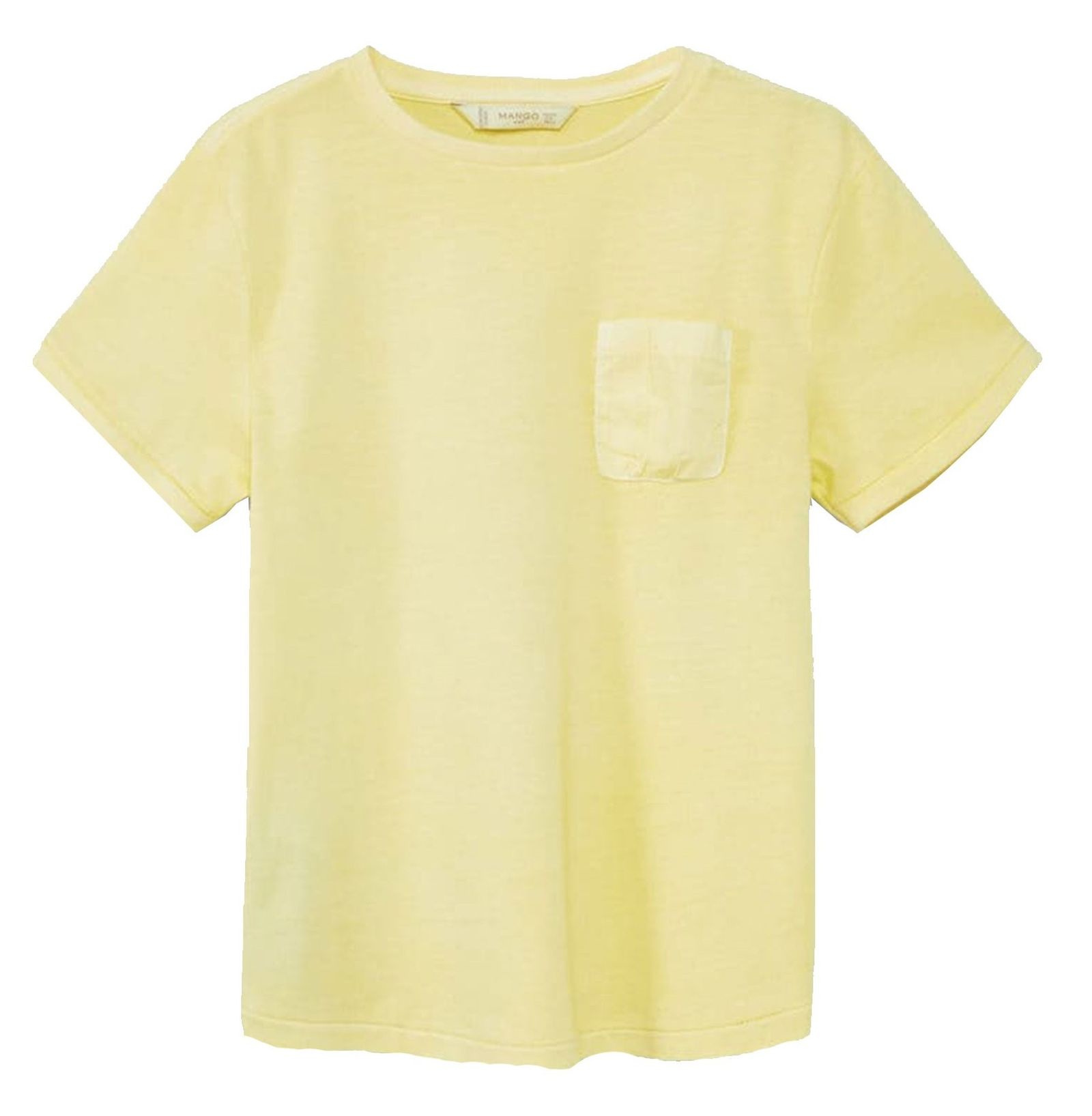 تی شرت نخی پسرانه - مانگو - زرد - 1