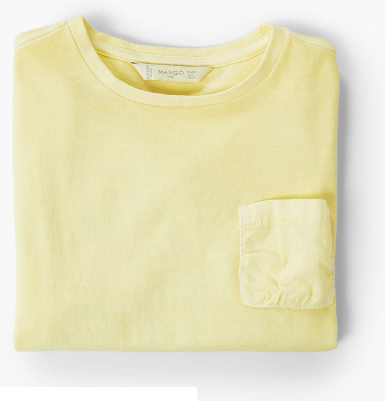 تی شرت نخی پسرانه - مانگو - زرد - 4