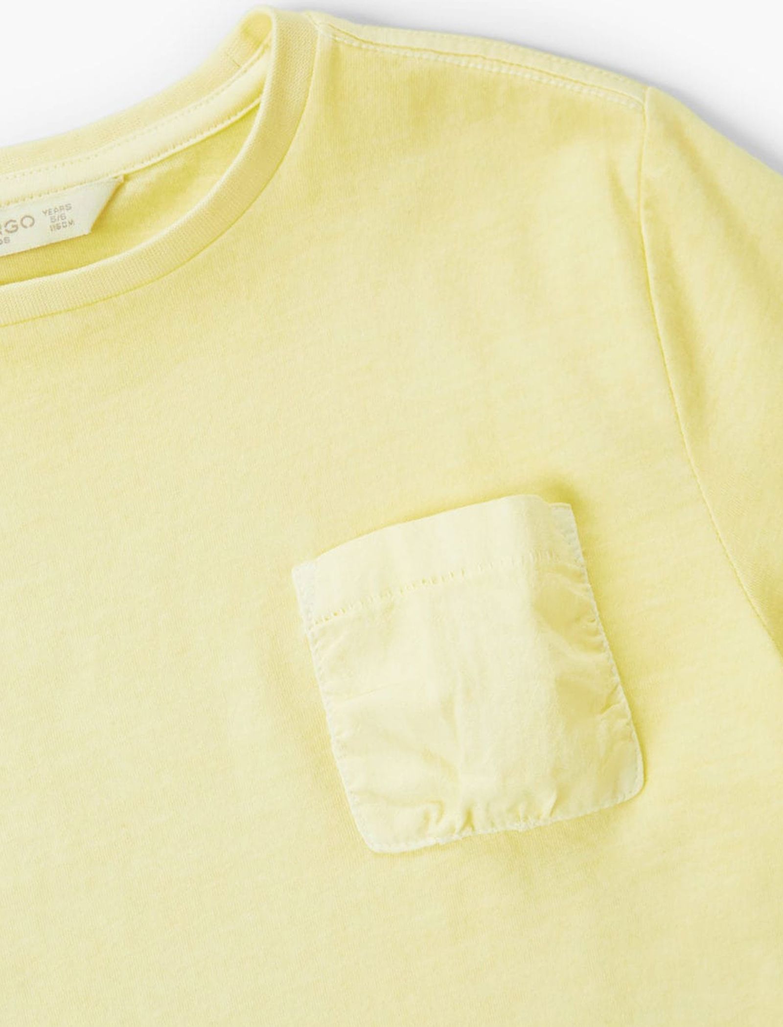تی شرت نخی پسرانه - مانگو - زرد - 5
