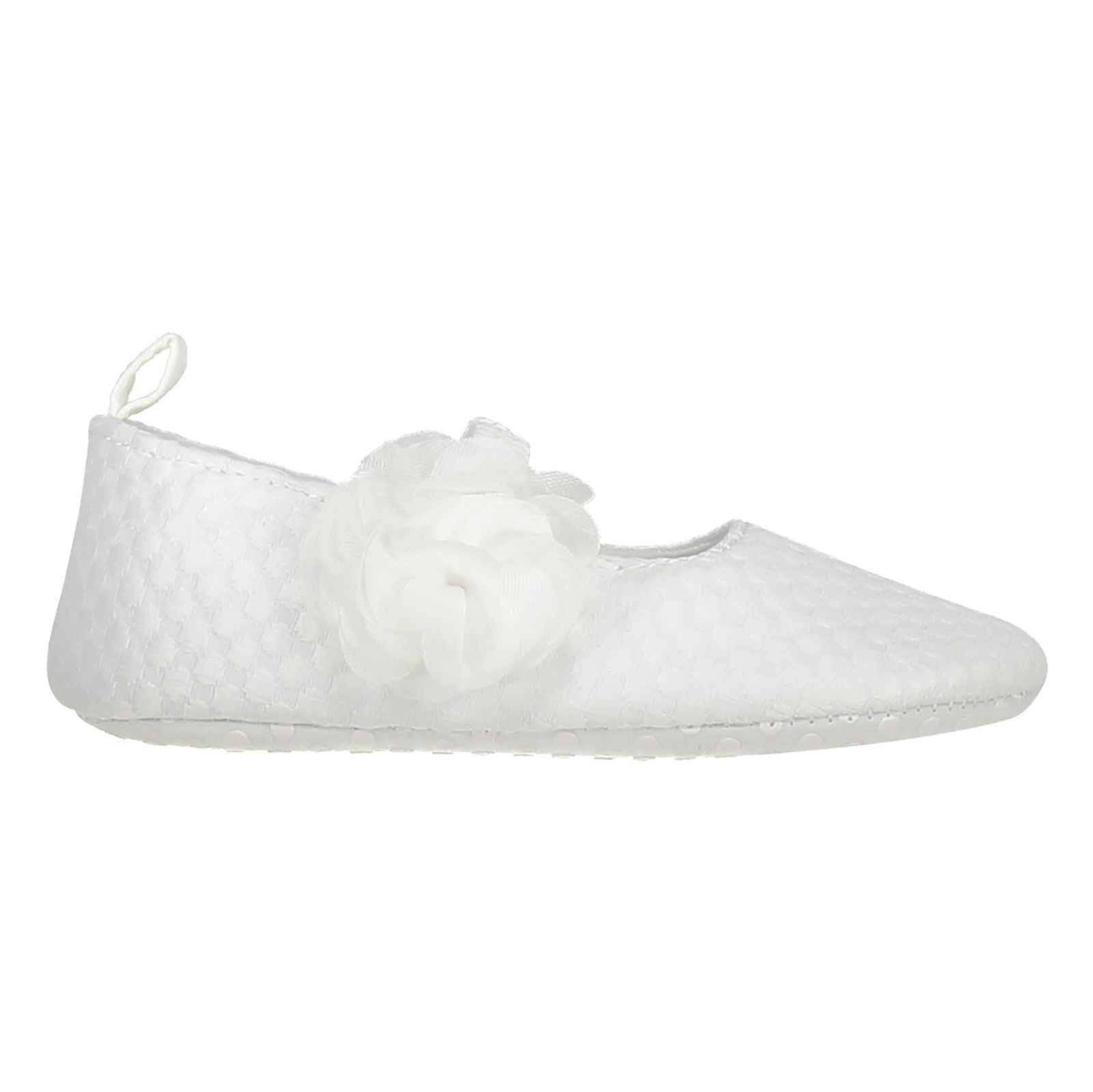 کفش پارچه ای نوزادی دخترانه - بلوزو - سفيد - 1